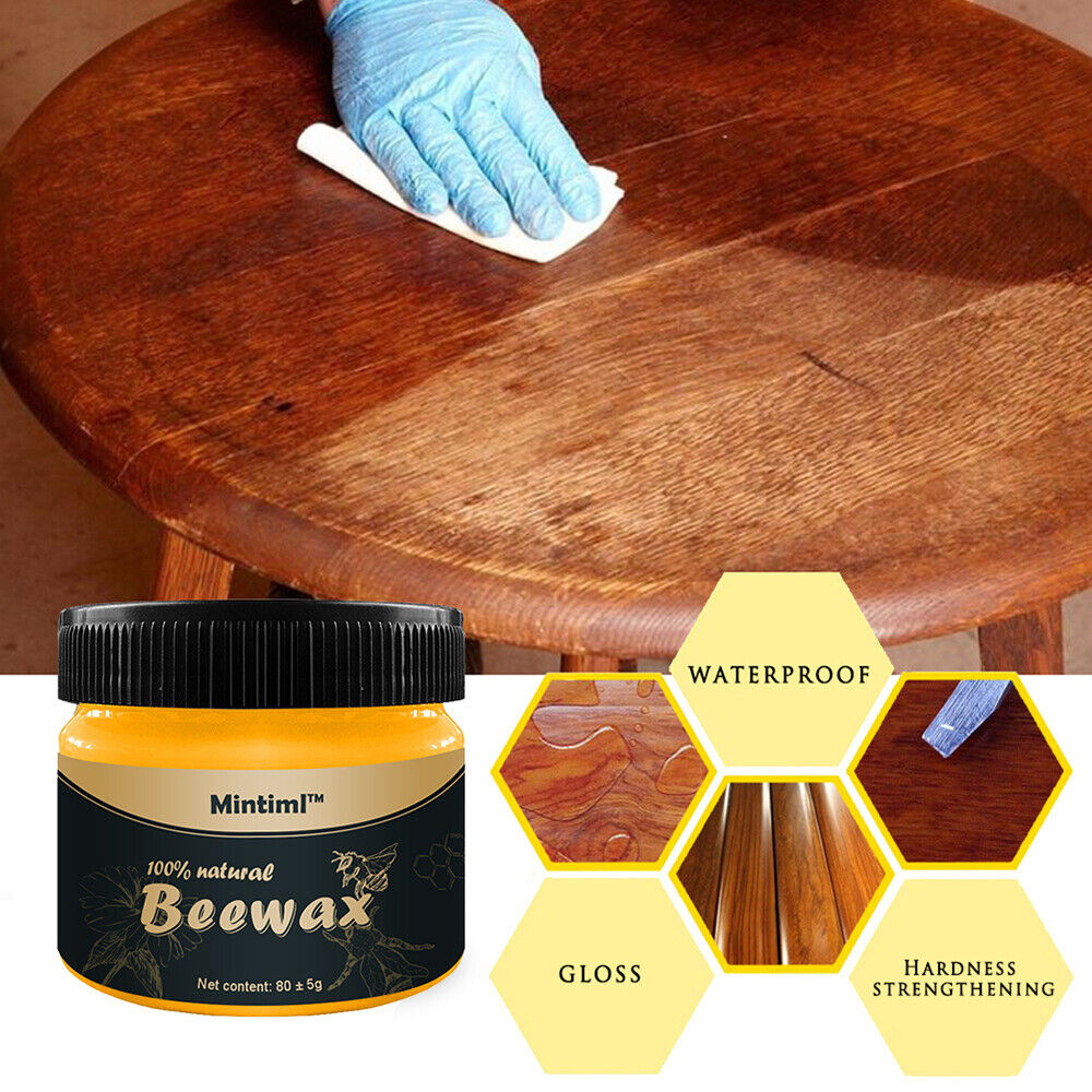 Beeswax Furniture Polish,Wood Seasoning Beewax - Natural Wood Wax  Traditional | eBay