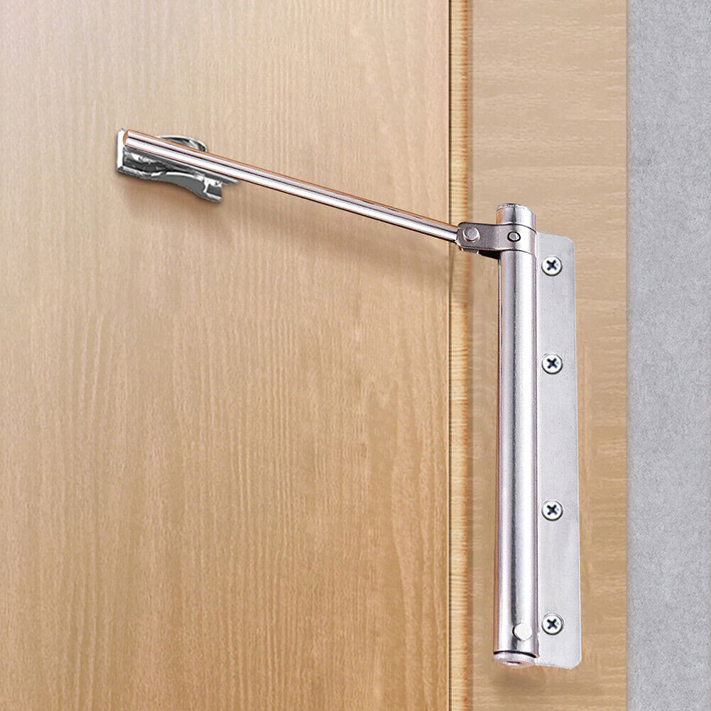 Stainless Steel Door Closer Surface Mounted Auto Self Closing Spring  Adjustable | eBay