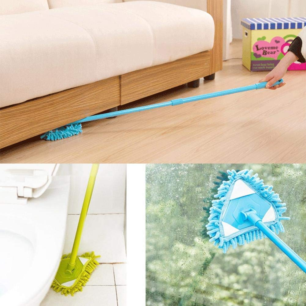 S R EXCLUSIVE Triangle Mop Retractable Cleaning Mop 180 Degree Microfiber  Mop Multifunction Floors Wall Floor Wall Cleaning Mop Dust Mop Telescopic  Handle for Floor Home Cleaning Tool : Amazon.in