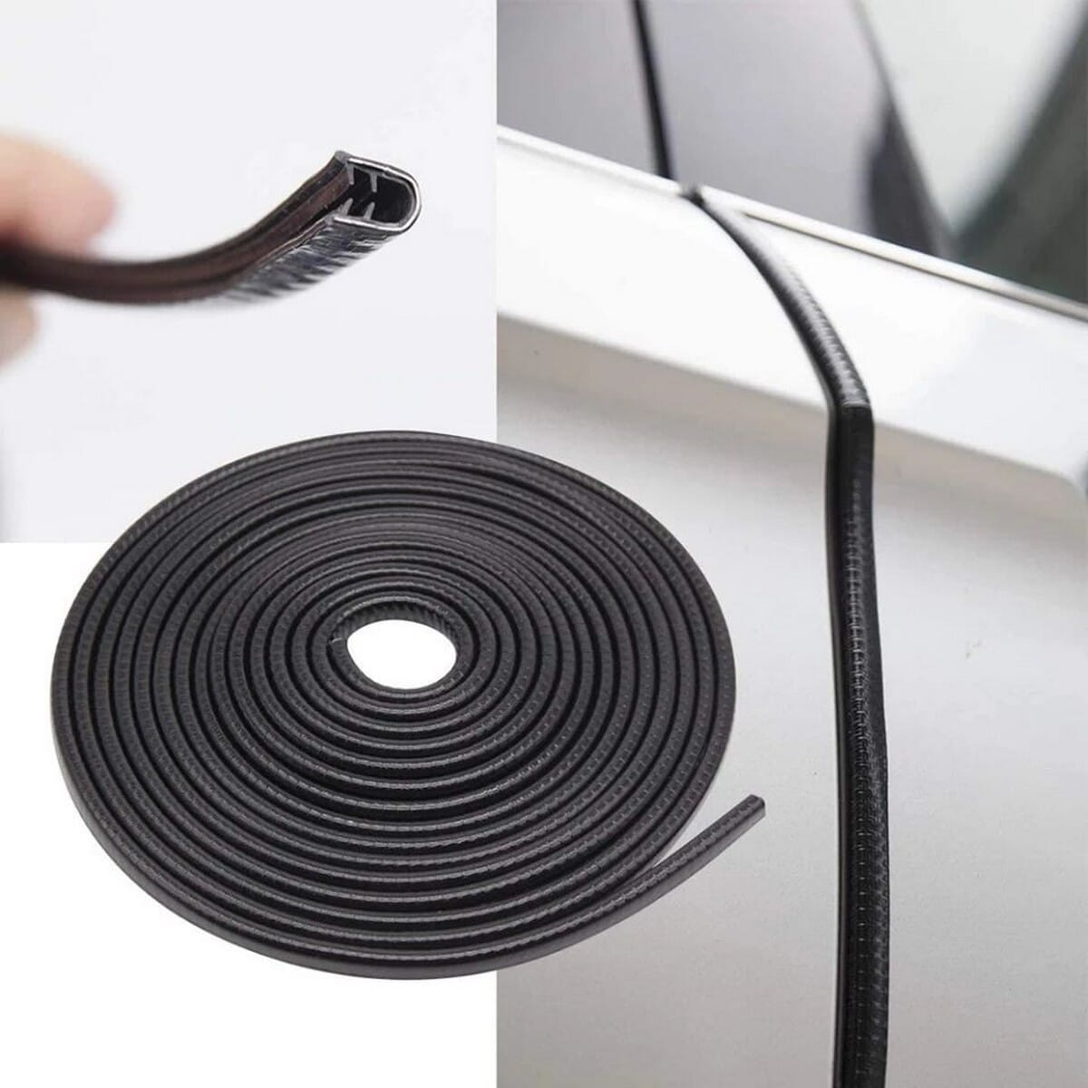 Universal 5M Strip Car Door Anti Collision with Steel Disc Bumper Trim Edge  Scratch Protector Strip Sealing Guard Decoration Styling - Black Colour:  Buy Online at Best Prices in SriLanka | Daraz.lk